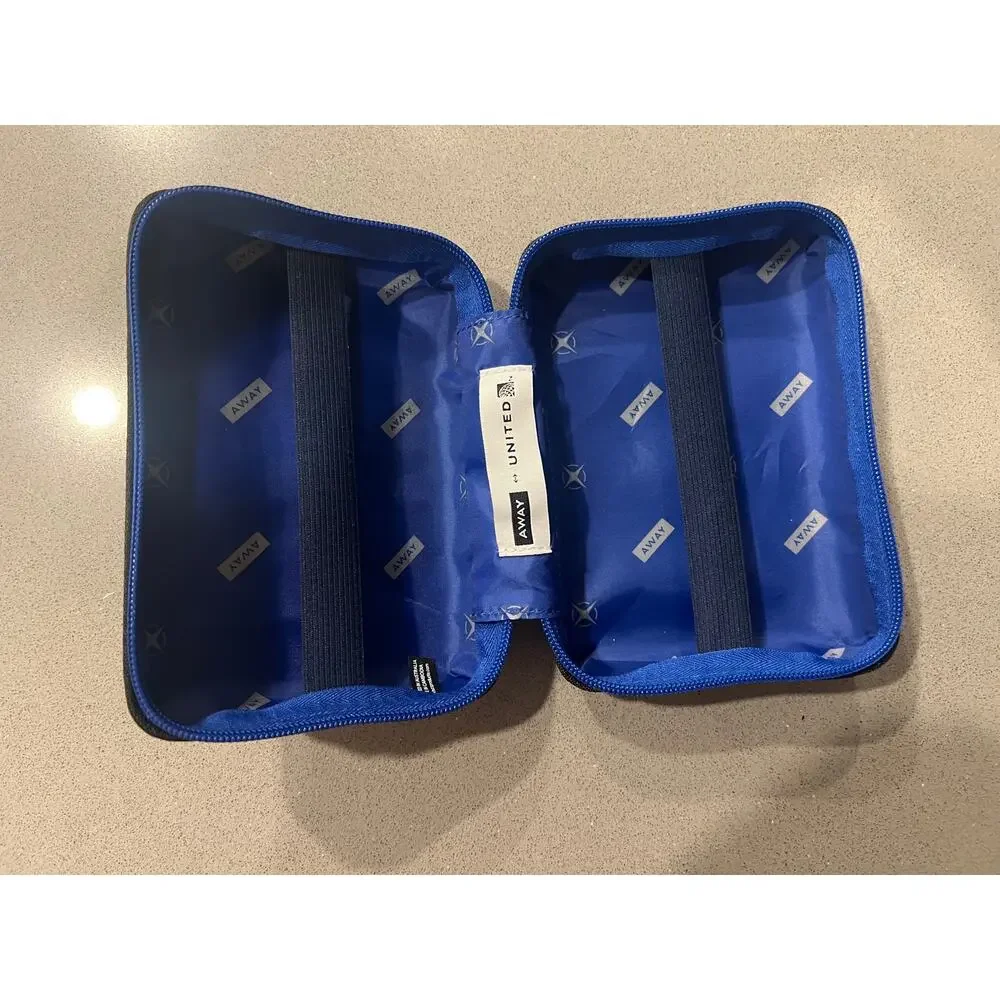 AWAY x United Airlines First Class Hardshell Amenity Kit Mini Travel Case - Navy